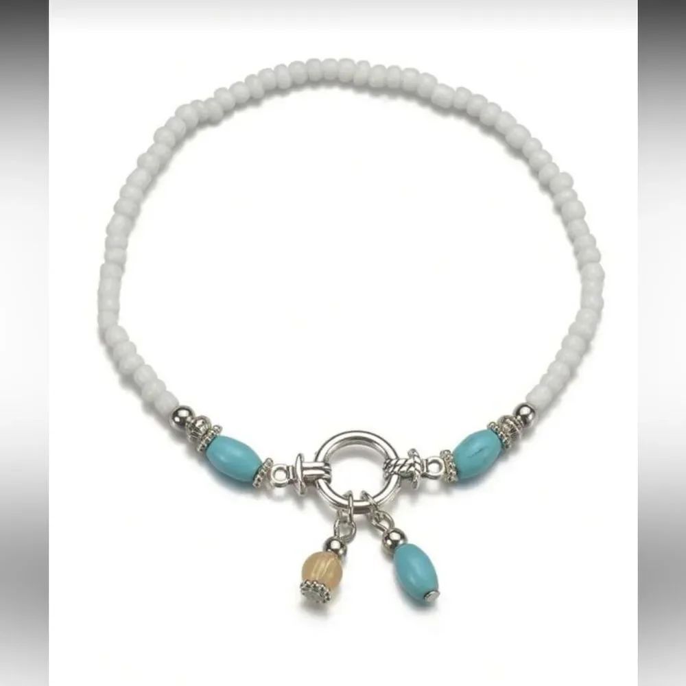 Boho Beaded Anklet S1237 - Picture 2 of 4